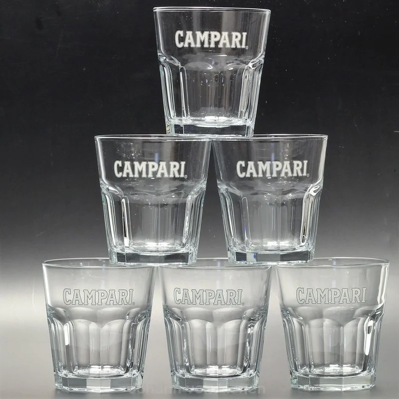 6 Campari Gläser 36 cl